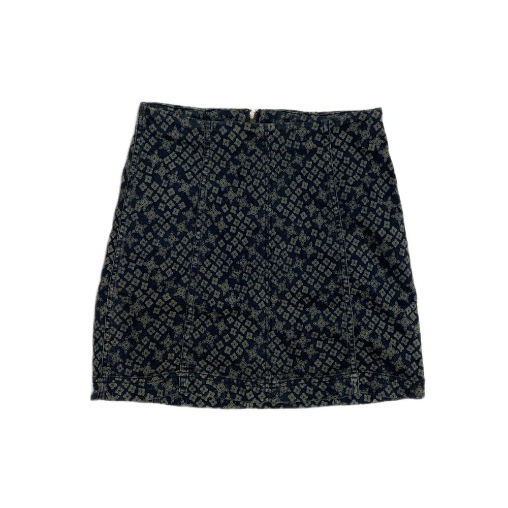 FREE PEOPLE || Geometric star print mini skirt - Size 4